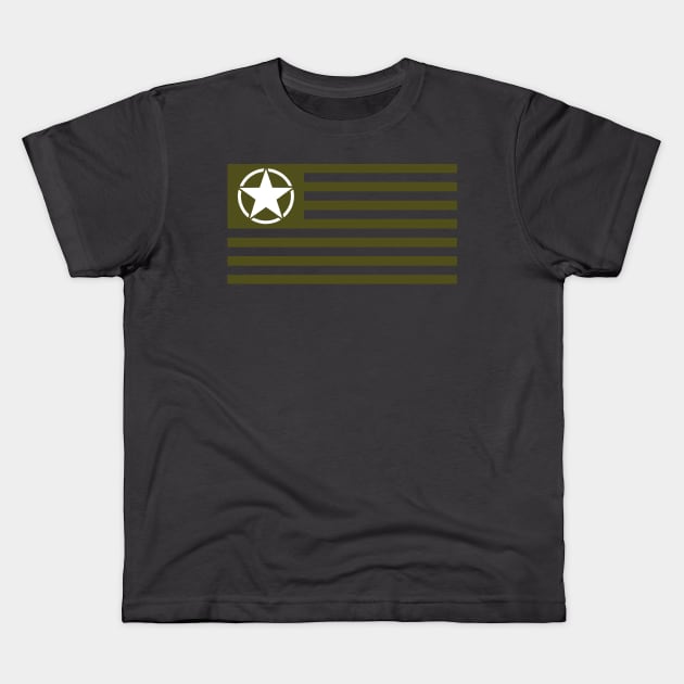 Jeep Star US Tactical Flag Kids T-Shirt by FurryBallBunny